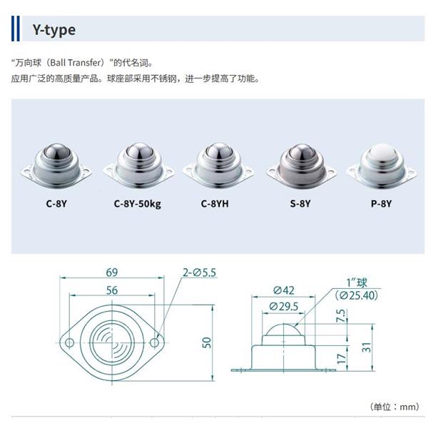 FREEBEAR福力百亞萬向球單元FU-C8L-1100
