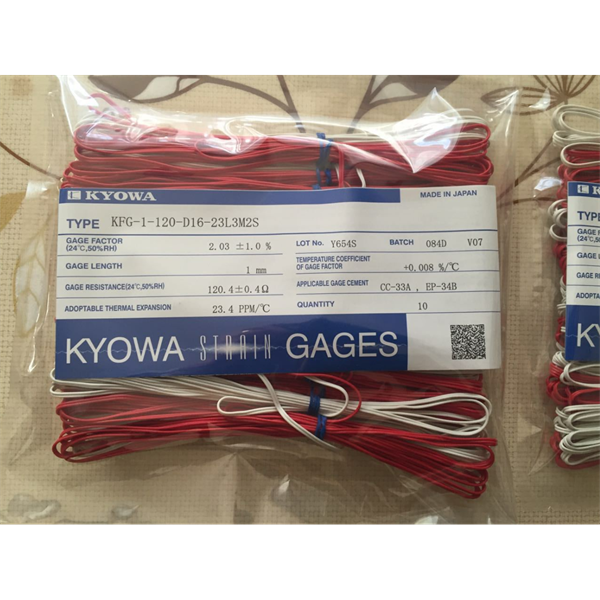 日本KYOWA共和配件耗材應(yīng)變片KFGS-5-120-C1-16 L30C2R