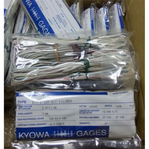 日本KYOWA共和配件耗材應(yīng)變片KFGS-5-120-C1-16 L30C2R