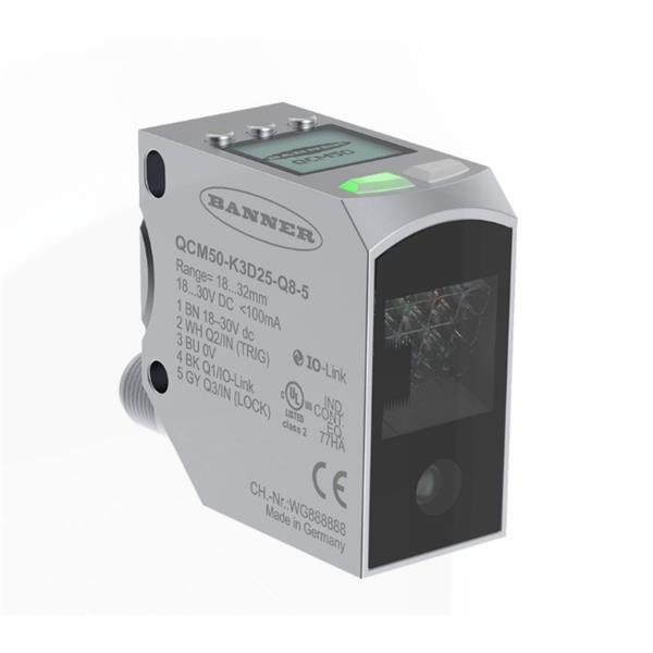 BANNER邦納美國QCM50 系列顏色傳感器 QCM50-K3D60-Q8-5