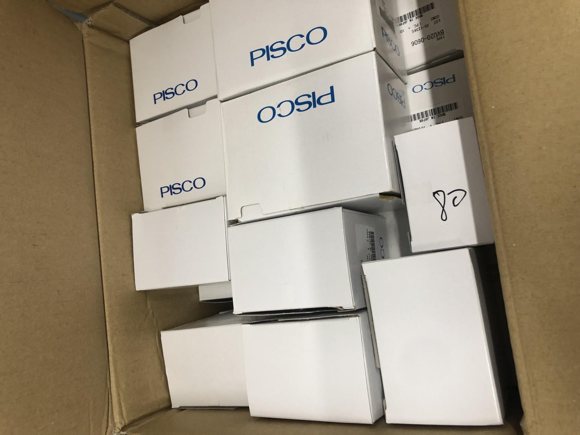 PISCO碧鑠科彎頭帶刻度盤調速閥  JSGC10-03B-C