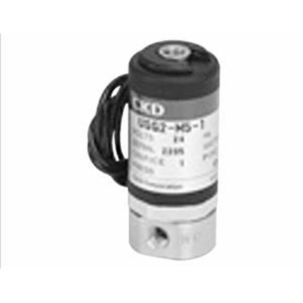 CKD喜開理多種流體小型直動式2通電磁閥USG2-M5-1-AC200V